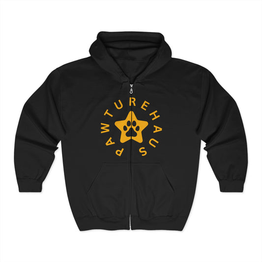 Pawturehaus Unisex Zip Hoodie | Pet Lovers Sweatshirt, Cozy Dog Apparel, Gift for Pet Owners, Casual Wear, Animal Lover Hoodie